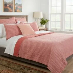 Flannel Stripe Quilt - Threshold™ Gray