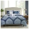 Madison Park Audra Large Medallion Reversible Quilted Coverlet Set - 6pc Navy -QUILTS Sales unnamed file 3753