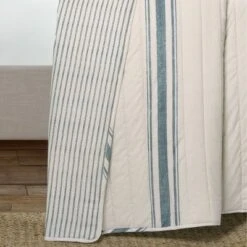 Lush Decor 3pc Farmhouse Stripe Quilt - Lush Décor Navy -QUILTS Sales unnamed file 3763