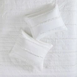 Madison Park Alexis Ruffle Quilted Coverlet Set - 4pc White -QUILTS Sales unnamed file 3785