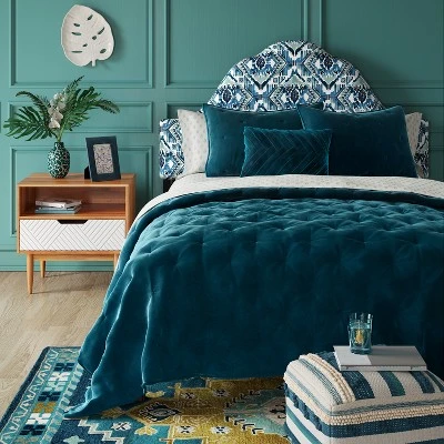 Velvet Tufted Stitch Quilt - Opalhouse Lilac 8 Velvet Tufted Stitch Quilt - Opalhouse Lilac - Image 6