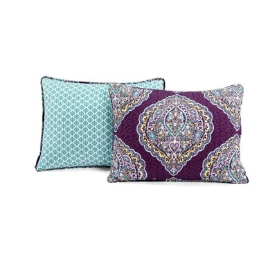 Lush Decor 5pc Harley Quilt Set - Lush Décor Purple/turquoise 6 Lush Decor 5pc Harley Quilt Set - Lush Décor Purple/turquoise - Image 4