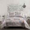 La Flor Quilt Sets - Modern Heirloom Blush/gray -QUILTS Sales unnamed file 3834