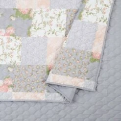 La Flor Quilt Sets - Modern Heirloom Blush/gray 9 La Flor Quilt Sets - Modern Heirloom Blush/gray -QUILTS Sales unnamed file 3837