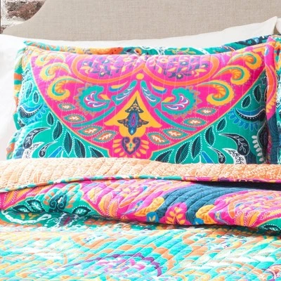 Lush Decor Boho Chic Quilt Set Turquoise/Navy - Lush Décor 3 Lush Decor Boho Chic Quilt Set Turquoise/Navy - Lush Décor
