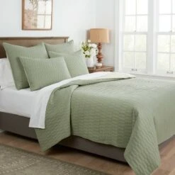 Botanical Dye Quilt - Threshold™ Sage Green
