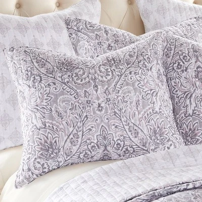 Homthreads Rachelle Quilt Set Gray 4 Homthreads Rachelle Quilt Set Gray - Image 2