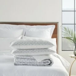 Nourison Dreamscape Geo Chevron Quilt 3 Piece Comforter Set -QUILTS Sales unnamed file 3929