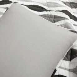 Lush Decor 3pc Mid Century Geo Quilt Set - Lush Décor Black/gray -QUILTS Sales unnamed file 3941