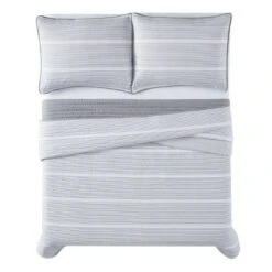 Niari Yarn Dye Stripe Quilt Set - Brooklyn Loom Gray 9 Niari Yarn Dye Stripe Quilt Set - Brooklyn Loom Gray -QUILTS Sales unnamed file 3959