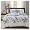 Madison Park Willow Watercolor Floral Quilted Coverlet Set - 6pc Blue -QUILTS Sales unnamed file 4002