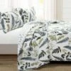 Lush Decor Devonia Reversible Oversized Cotton Quilt Set White/Green - Lush Décor -QUILTS Sales unnamed file 4068