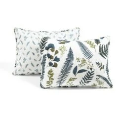 Lush Decor Devonia Reversible Oversized Cotton Quilt Set White/Green - Lush Décor -QUILTS Sales unnamed file 4074