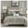 Madison Park Leona Paisley Quilted Coverlet Set - 6pc Brown -QUILTS Sales unnamed file 4077