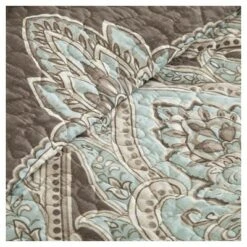 Madison Park Leona Paisley Quilted Coverlet Set - 6pc Brown -QUILTS Sales unnamed file 4079