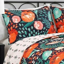 Lush Decor Poppy Garden Quilt Set - Lush Décor Navy -QUILTS Sales unnamed file 4105