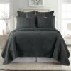 Solid Quilt and Sham Set - The Industrial Shop Dark Gray 2 Solid Quilt and Sham Set - The Industrial Shop Dark Gray -QUILTS Sales unnamed file 412