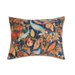 Peacock Garden Quilt & Sham Set Blue/Orange - Dena Home -QUILTS Sales unnamed file 4120
