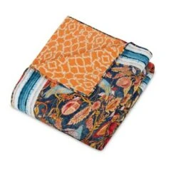 Peacock Garden Quilt & Sham Set Blue/Orange - Dena Home -QUILTS Sales unnamed file 4121