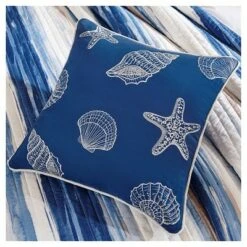 Madison Park Fairbanks Beach Striped Quilted Coverlet Set Blue - 6pc -QUILTS Sales unnamed file 4153