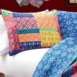 Lush Decor Misha 3 Piece Fuchsia/Navy Quilt Set - Lush Décor -QUILTS Sales unnamed file 4193