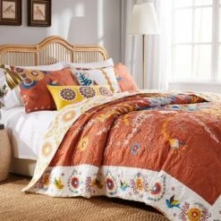 Topanga Quilt & Sham Set - Greenland Home Fashions -QUILTS Sales unnamed file 4201