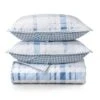 Bartlett Plaid Cotton Percale Quilt Set - Martha Stewart Brown -QUILTS Sales unnamed file 4228