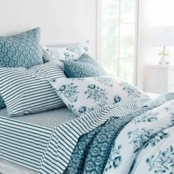 Acanthus Organic Quilt Set Blue - Martha Stewart 16 Acanthus Organic Quilt Set Blue - Martha Stewart -QUILTS Sales unnamed file 4247