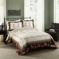 Modern Heirloom Brooke Quilt Set Ivory -QUILTS Sales unnamed file 4265