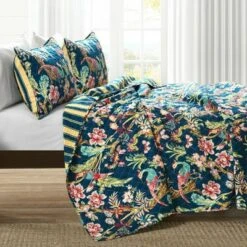 Best Quilts 2022 31 Lush Decor Dolores Quilt Set - Lush Décor Navy/multi