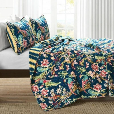 Lush Decor Dolores Quilt Set - Lush Décor Navy/multi 3 Lush Decor Dolores Quilt Set - Lush Décor Navy/multi