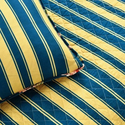 Lush Decor Dolores Quilt Set - Lush Décor Navy/multi 6 Lush Decor Dolores Quilt Set - Lush Décor Navy/multi - Image 4