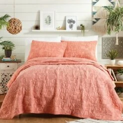 Jungalow By Justina Blakeney Hamsa Quilt Set Orange - Justina Blakeney for Makers Collective