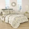 Set in Spring 3 Piece Quilt Set - Traditions by Waverly Gray 2 Set in Spring 3 Piece Quilt Set - Traditions by Waverly Gray -QUILTS Sales unnamed file 4297
