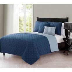 Hayden Quilt Set - VCNY Black/gray