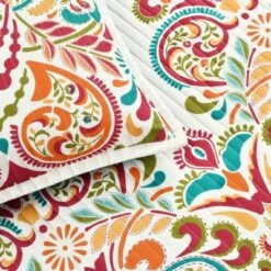 Lush Decor Clara Quilt Set 3pc - Lush Décor Turquoise/tangerine 9 Lush Decor Clara Quilt Set 3pc - Lush Décor Turquoise/tangerine -QUILTS Sales unnamed file 4321