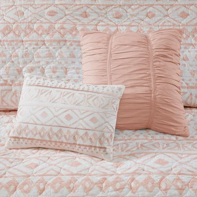 Urban Habitat 7pc Mica Cotton Reversible Coverlet Set Black 11 Urban Habitat 7pc Mica Cotton Reversible Coverlet Set Black - Image 9