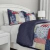 Hastings Home Nautical Americana Patchwork Quilt Set Multicolored 2 Hastings Home Nautical Americana Patchwork Quilt Set Multicolored -QUILTS Sales unnamed file 4335