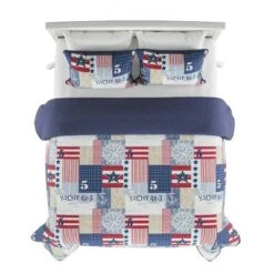 Hastings Home Nautical Americana Patchwork Quilt Set Multicolored -QUILTS Sales unnamed file 4339