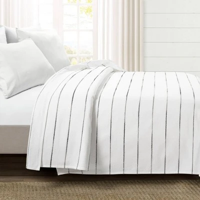 Lush Decor Ombre Stripe Yarn Dyed Cotton Single Coverlet - Lush Décor Navy/white 3 Lush Decor Ombre Stripe Yarn Dyed Cotton Single Coverlet - Lush Décor Navy/white