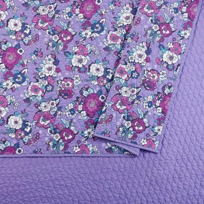 Enchanted Garden Quilt Set - Vera Bradley Purple 5 Enchanted Garden Quilt Set - Vera Bradley Purple - Image 3
