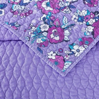 Enchanted Garden Quilt Set - Vera Bradley Purple 6 Enchanted Garden Quilt Set - Vera Bradley Purple - Image 4