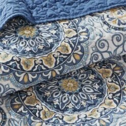 Madison Park Blue Menara Quilted Coverlet Set 6pc 12 Madison Park Blue Menara Quilted Coverlet Set 6pc -QUILTS Sales unnamed file 4407