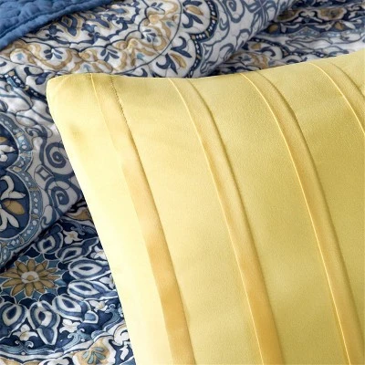 Madison Park Blue Menara Quilted Coverlet Set 6pc 7 Madison Park Blue Menara Quilted Coverlet Set 6pc - Image 5
