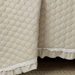 Lush Decor 3pc Ella Lace Ruffle Quilt Set - Lush Décor Light Gray -QUILTS Sales unnamed file 4426