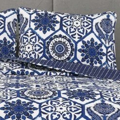 Lush Decor Navy Marvel Quilt Set - Lush Décor -QUILTS Sales unnamed file 4455