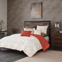 Ink+Ivy 3pc Kandula Coverlet Mini Set Coral -QUILTS Sales unnamed file 4488