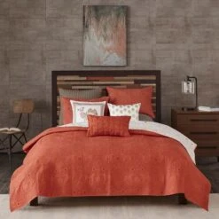 Ink+Ivy 3pc Kandula Coverlet Mini Set Coral -QUILTS Sales unnamed file 4489