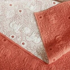 Ink+Ivy 3pc Kandula Coverlet Mini Set Coral -QUILTS Sales unnamed file 4491