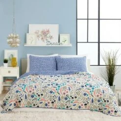 3pc Full/Queen Wildwood Quilt Set Purple - Elizabeth Olwen for Makers Collective